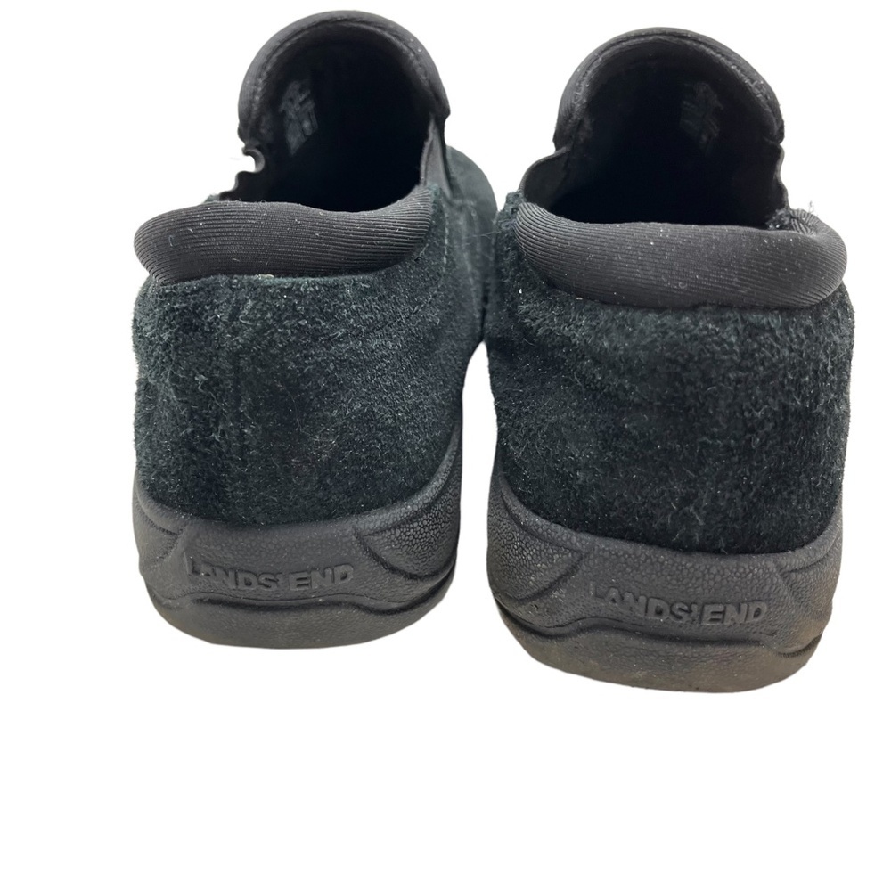 LAND'S END Genuine Leather Black Suede Loafers Casual Flats Low Top Shoes 9.5 D - Picture 6 of 16